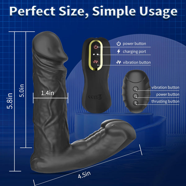 Inflatable Prostate Massager: 10 Vibration Modes, Heating & Remote-Controlled Expansion