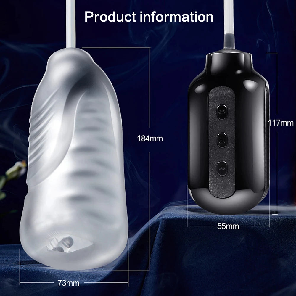 7 Modes Strong Sucking  Electric Deep Throat Clip Suction Sex Toys for Men