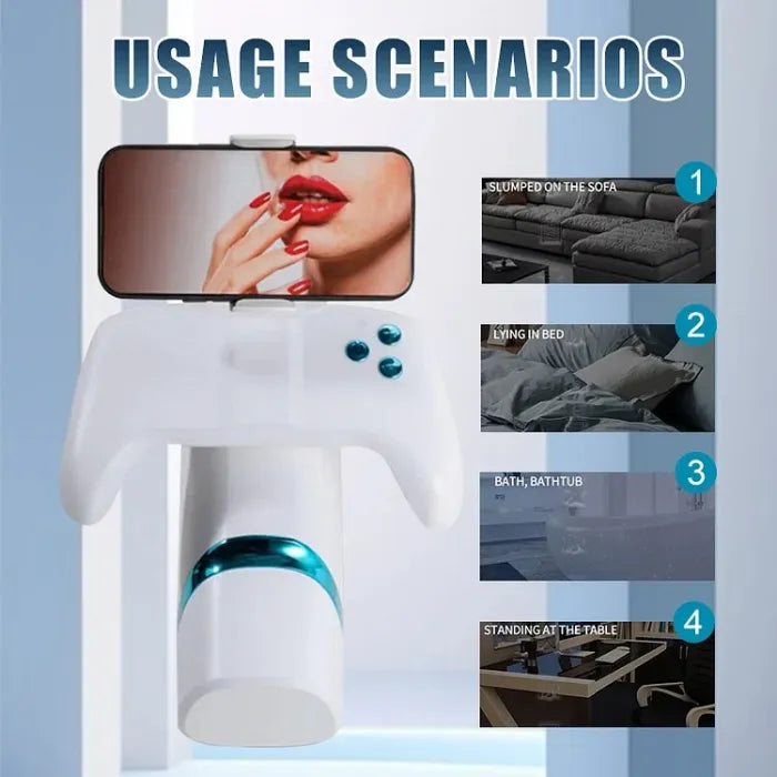 Superbuyg™Thrusting Vibrating Heating Phone Holder Handle Control, Star-starring identical mold production [free of tax]