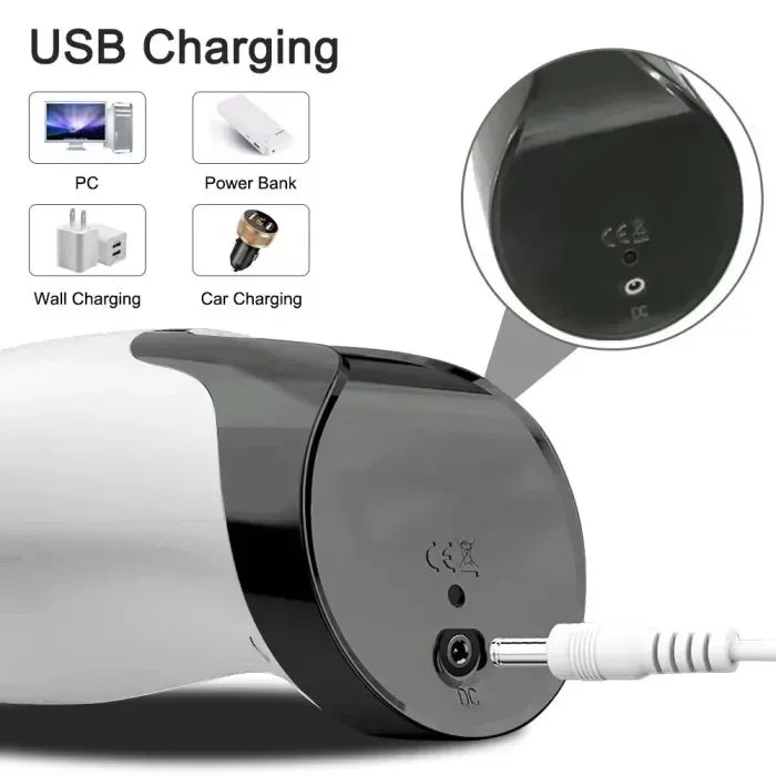 Superbuyg™ ADAMFUN Automatic 7 Sucking and 7 Vibrating Male Masturbator