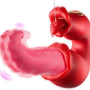 Eveandlove Rose Sex Toy: 10 Licking & Vibration Modes, G-spot Clit Stimulator& Thrusting Dildo