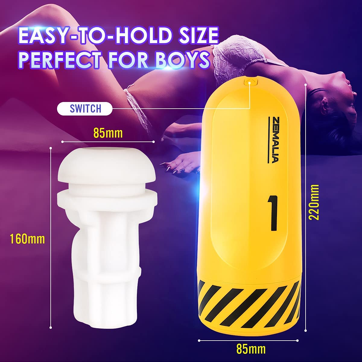 Vibrating Orgasm Waves Pleasure,Electric Machine Adult Sex Toys for Men with 6 Thrusting Vacuum Model