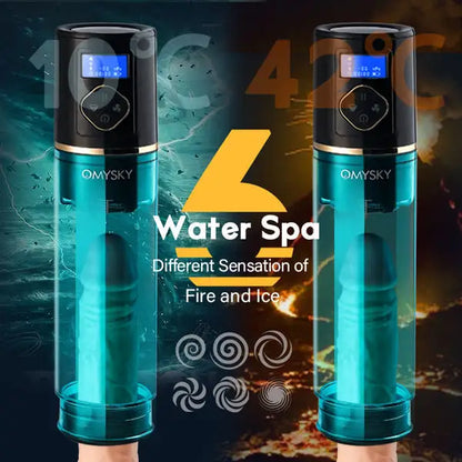 Superbuyg™QMYSKY 6 Hydrotherapy with Display Male Enhancement Water Penis Pump,Star-starring identical mold production [free of tax]