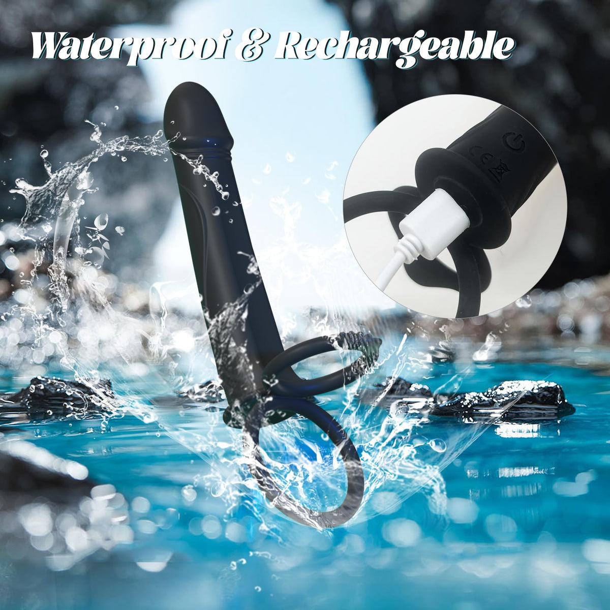 10 Vibrating Multi-Purpose Pleasure Double Strap-On Dildo