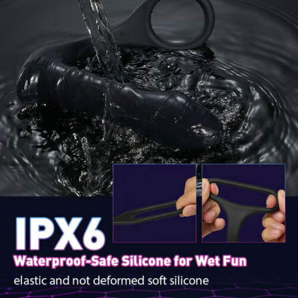 10 Vibrating 3 Thrusting Remote Control Anal Vibrator