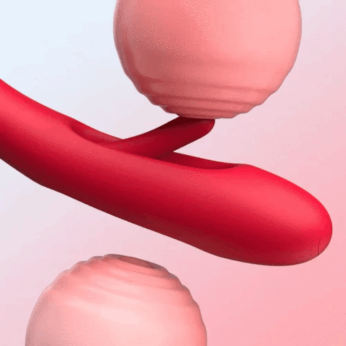 G Spot Flapping Vibrator with Kissing Function & Vibrating Tongue