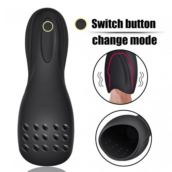 10x Penis Delay Trainer Vibrating Rechargeable Penis Pleaser
