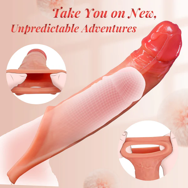 app controlled vibrating penis sleeve for men and couples