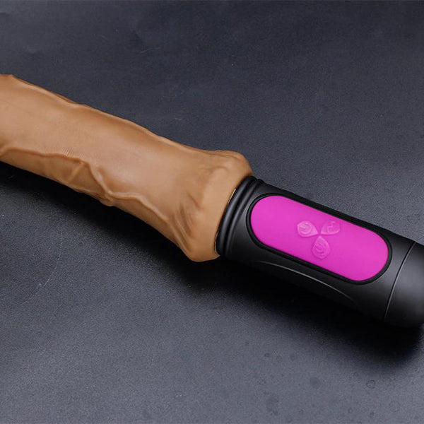 Heating Realistic Dildo-10 speed bend Soft huge dildo