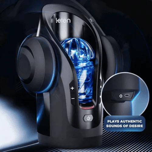 Superbuyg™ LETEN Cannon King Mini 3D Fleshy Telescopic Vibrating Automatic Masturbator [free of tax]