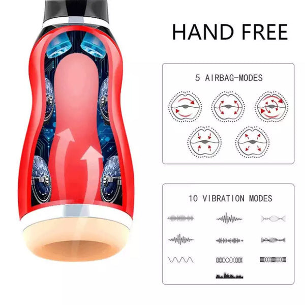 Airbag Sucking Deep Throat Sexual Moans Blow Job Male Masturbator