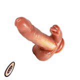 Eveandlove 3 Thrusting Patterns & 9 Vibration Patterns Dual Stimulation Heating Dildo