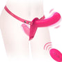 Eveandlove Strapless Vibrating Dildo - Adjustable Harness & Remote Control Wearable Vibrator