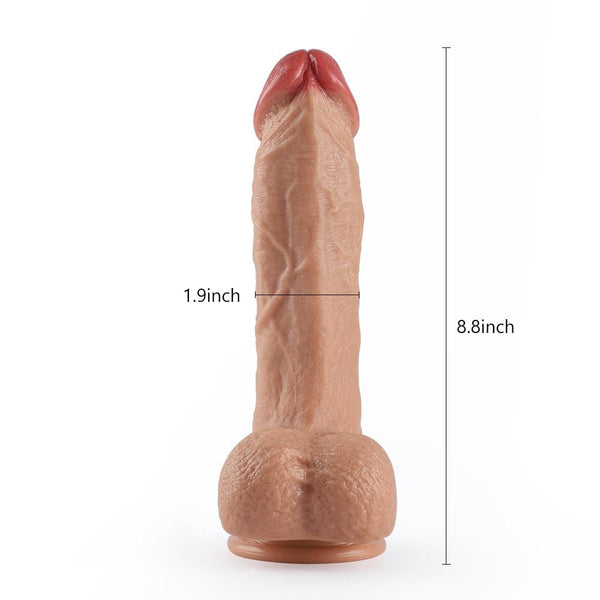 Remote Control 20-Frequency Rotating Vibrating 9.4 Inch Dildo