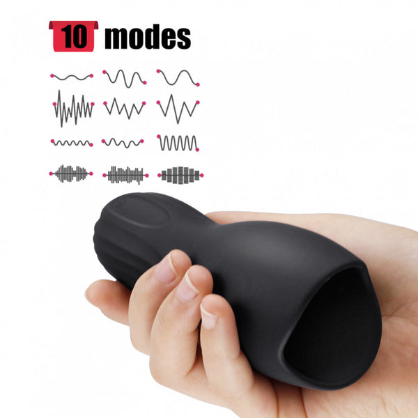 10x Penis Delay Trainer Vibrating Rechargeable Penis Pleaser