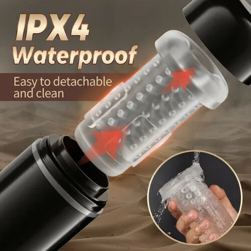 Superbuyg™ 7 Thrusting 7 Rotating Male Masturbator With Lifelike 3D Channel,Star-starring identical mold production [free of tax]