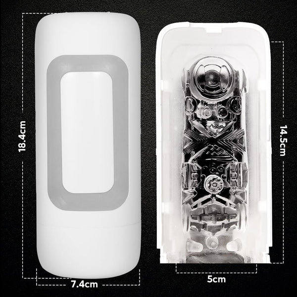 3D Transparent Channel Vacuum Suction Masturbator